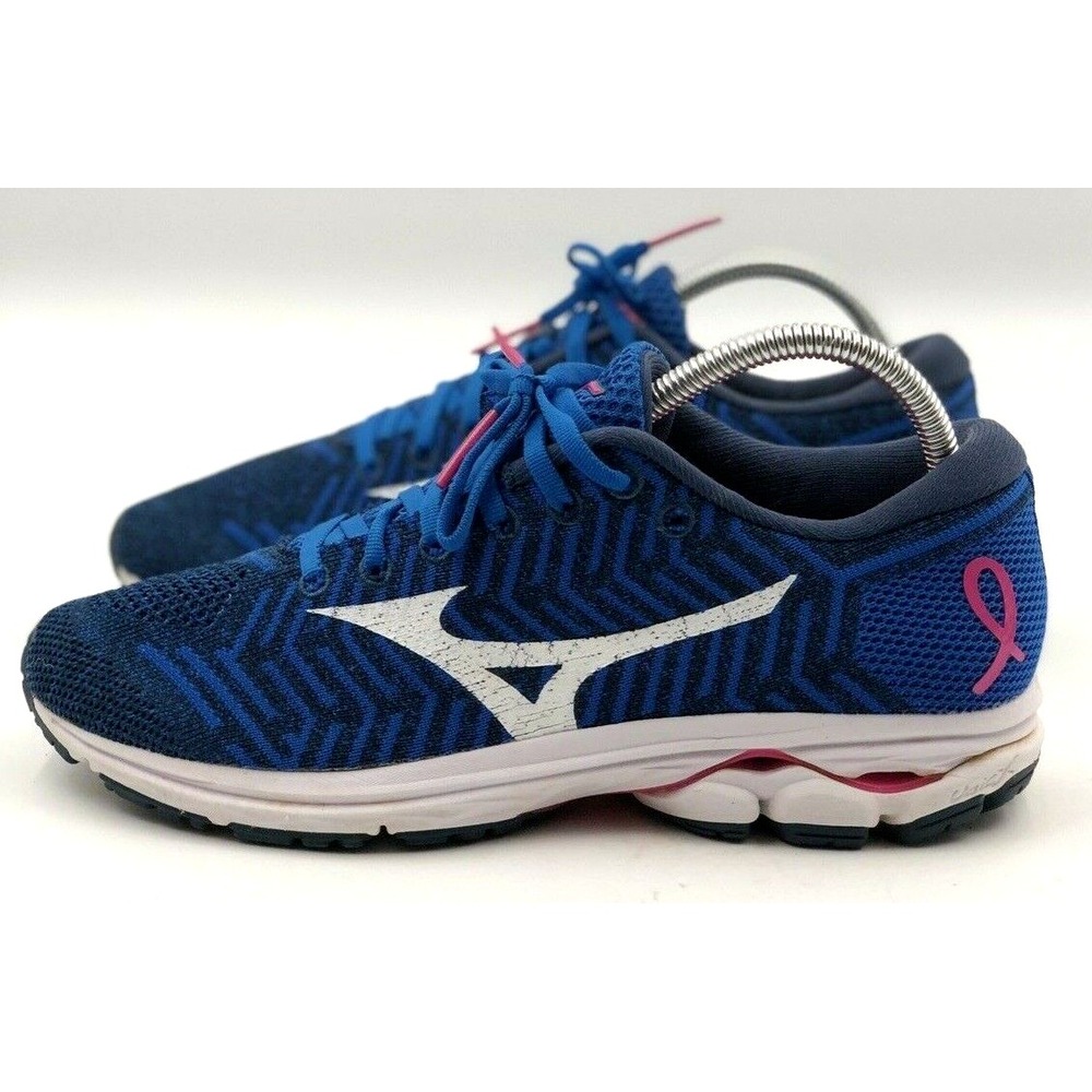 Mizuno Wave Rider 22 Running Shoes Womens 7.5 Blue Pink J1GR182970